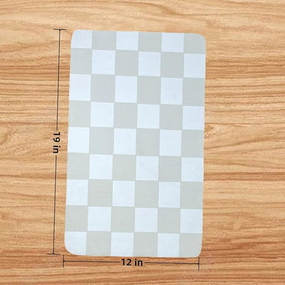 Cat Feeding Mat Dog Feeding Mat Absorbent Dog Cat Bowl Mat (Beige, 12" x19")