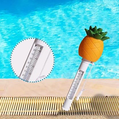 Pool Thermometer Floating Easy Read Large Size Pool Thermometer Cute Water Thermometer for Swimming Pools,spa,Pond,ice Bath,hot Tub,Outdoor & Indoor Above Ground Pool Accessories Pool Test Kit