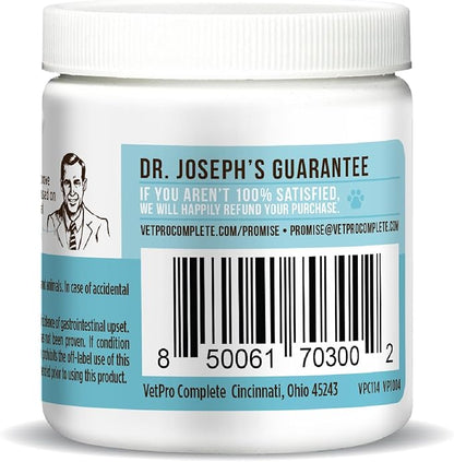 Dr. Joseph's VetPro Complete Advanced Calming Aid Dog Chew Treats, 60 Count, Support for Nervous Dogs, Enhanced with Organic Hemp Seed Oil, Veterinarian Formulated