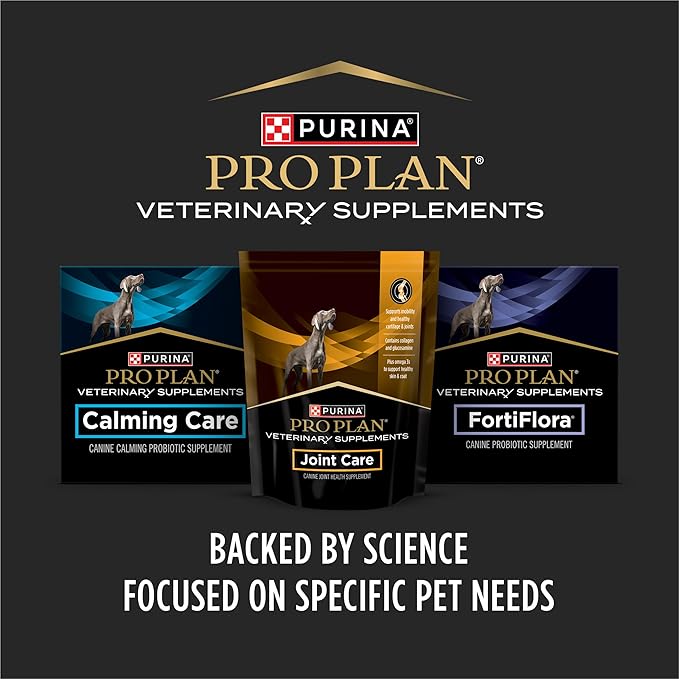 Purina Pro Plan Veterinary Supplements FortiFlora Daily Probiotics for Dogs Chewable Tablets for Digestive Gut Health and Diarrhea - 90 ct. Canister