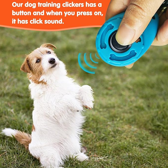 Training Kit - 1 Target Stick, 1 Training Clicker, 1 Whistle - Dog Training Equipment Tools, Cat Toilet Trainer Kit, Agility Training Lure Course For Dogs, Kitten Puppy Behavior Aids Trick (B Type)
