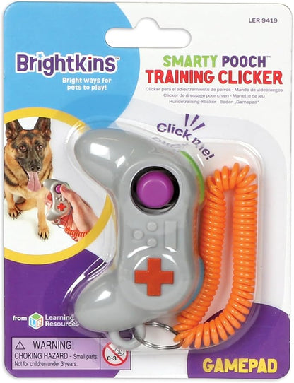 Brightkins Gamepad Training Clicker - Dog Training & Behavior Aids, Puppy Obedience Clicker, Pet Trainer Tools, Cat Trainer Supplies, Clickers for Dogs and Puppies, Clear Sound, 1 Piece