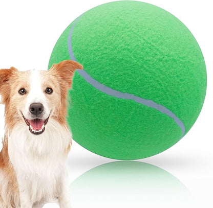 Banfeng Big Tennis Ball for Dogs, Giant Dog Tennis Ball Toy Large Outdoor Sports Gift for Small Medium Large Dog (Green, 9.5 inch)