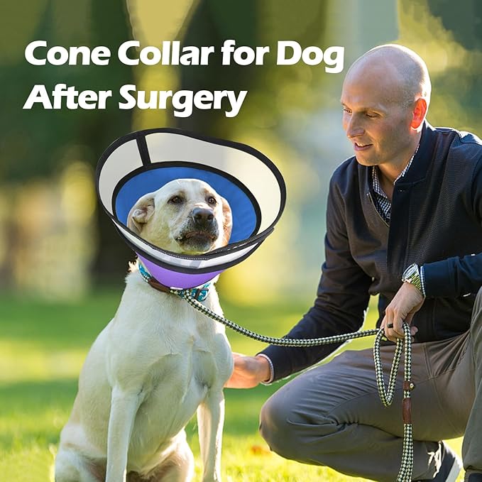 Dog Cones for Medium Large Dogs, Soft Dog Cone Collar Alternative for After Surgery