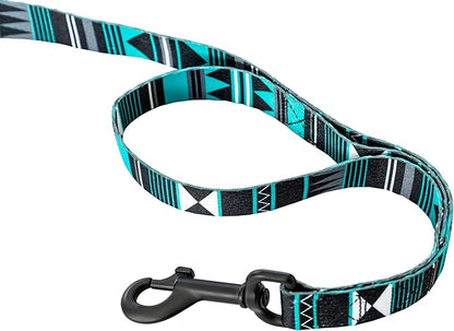 Wolfgang Heavy Duty Dog Leash, Pull-Tested for Walking & Training, WesternSky Print, Dual Handle Large
