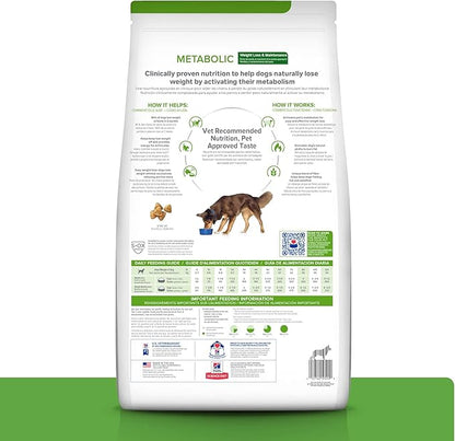 Hill's Prescription Diet Metabolic Weight Management Dry Dog Food, Chicken, 17.6 lb. Bag