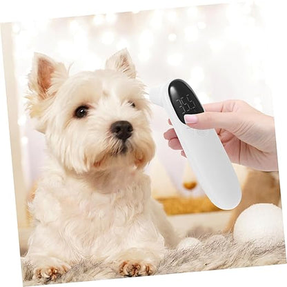 BESPORTBLE Accurate Non Contact Pet Ear Thermometer for Cats Dogs and Farm Animals Rechargeable Digital Thermometer with Quick Measurement Easy Operation Plastic Body for Puppies Sheep Cattle