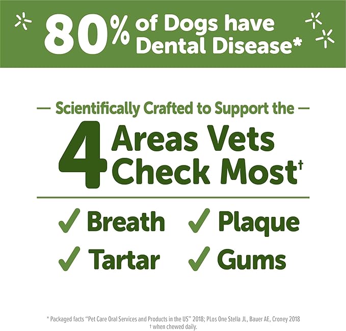 Whimzees Wellness Daily Brushzees Dog Dental Treats, Natural Chews, Medium Size Stick, (7 Count) (Pack of 2)