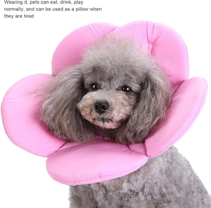 Dog Cone Collar, Wound Healing Protective Cone Surgery Recovery Collars Dog Donut Collar After Surgery Elizabethan Collar for Dogs Adjustable Soft Neck Cone for Small Pet (M)