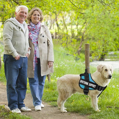 voopet Service Dog Harness, Emotional Support Pet Vest Harness, Reflective Breathable & Adjustable No Pull ESA Harness for Small Medium Large Dogs (with 4 PCS Removeable Tags),X Small (Pack of 1)