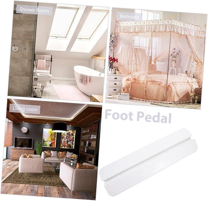 POPETPOP Pet Gate Reinforcement Accessory Sturdy Fence Pedals for Dog Cage Ramp Safety Door Fixator