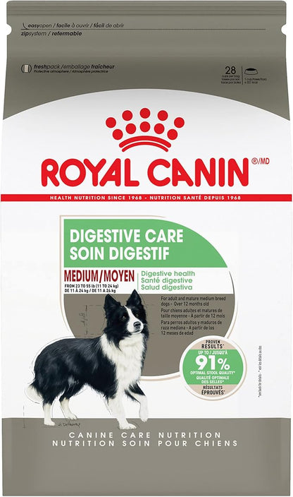 Royal Canin Canine Care Nutrition Medium Digestive Care Adult Dry Dog Food, 30 lb Bag