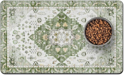 Pet Food Mats for Floor, Absorbent Dog Mat for Food and Water Dispenser Mat, Dog Food Mat Quick Dry Cat Food Mat Pet Supplies