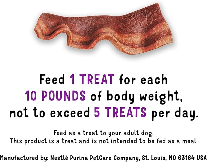 Purina Beggin' Strips Dog Treats,Original with Bacon Flavor - 26 oz. Pouches,(Pack of 4)