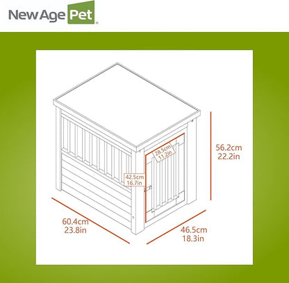 New Age Pet ecoFlex Pet Crate/End Table, Espresso, Small