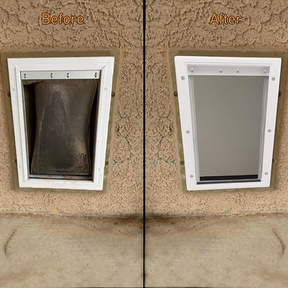 Dog Door Replacement Flaps,Medium Replacement Dog Door Flap Compatible with PetSafe Freedom PAC11-11038,Measures 12 7/8'' × 8 1/8'',Easy to Replace,Sturdy Weather-Proof & No Warped (Medium)