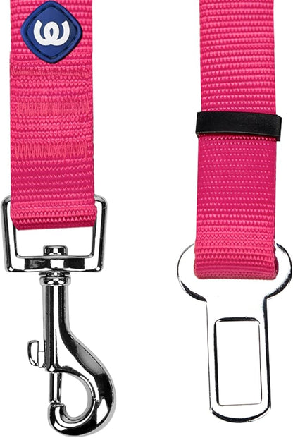 Blueberry Pet Dog Leash Essentials: Classic Seat Belt Tether for Dogs & Cats, French Pink, Durable Safety for Car Rides, Heavy Duty Leashes for Large Dogs, Ideal for Pet Parents & Road Trips