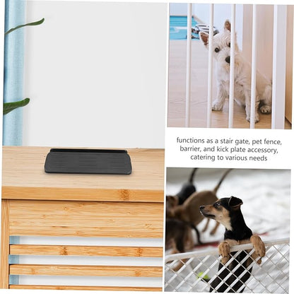 Support Feet for Gate Ramp Reinforcement Accessories for Pet Gates Easy Installation Durable Lightweight Versatile Design for Stairs Doorways Black