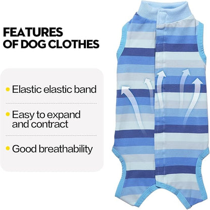 Coppthinktu Recovery Suit for Dogs Dog Onesie for Surgery, Dog Surgery Recovery Suit for Small Medium Dogs, E-Collar Alternative Anti Licking Abdominal Wounds Pet Surgery Recovery Neuter Suit