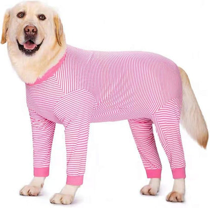 Yeapeeto Dog Onesie Surgery Recovery Suit for Large Medium Bodysuit Dogs Pajamas PJS Full Body for Shedding, Prevent Licking, Wound Protection, Cone Alternative (7X-Large (Pack of 1), Pink)