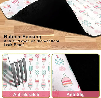 Dog Food Mats for Floors Waterproof Mat for Cat Food and Water Bowls - Absorbent Quick Dry Non Slip Mat for Pet Feeding