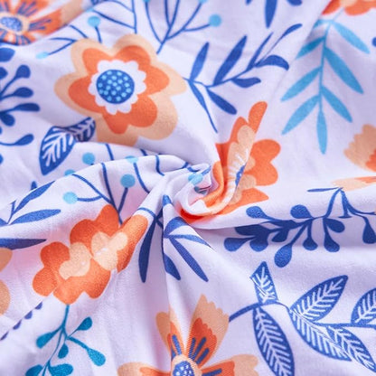 PetWarm Dog Spay Recovery Suit, Onesies for Dogs, Surgery Suit for Dogs Female After Spayed, Dog Cone Alternative After Surgery, Flower Pattern, Orange, XS