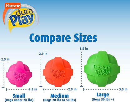 Hartz DuraPlay Bacon Scented Dog Toys for Medium Breeds, 1 Count