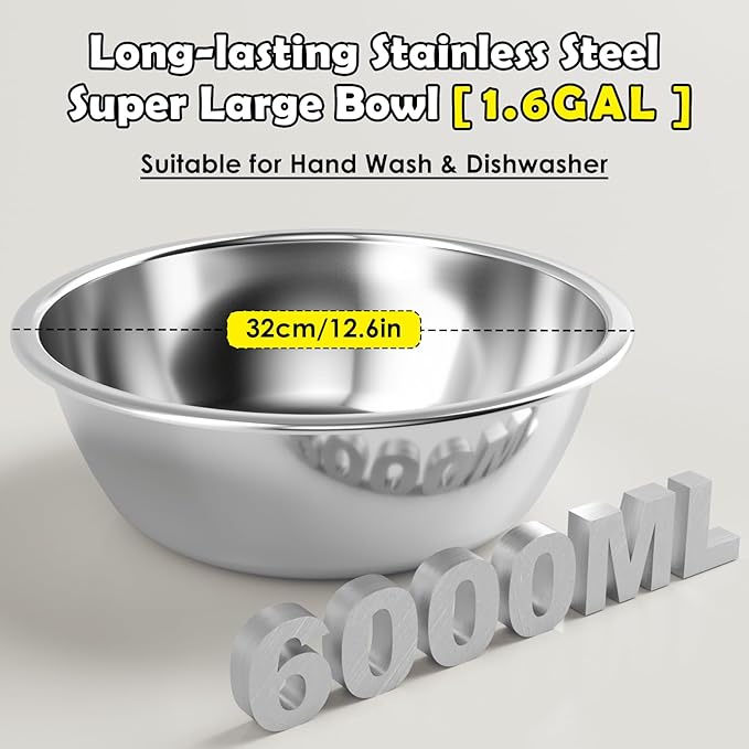SHAINFUN 203oz Elevated Dog Water Bowl for Large Dogs with Mat, Adjustable Height 10-17.8in, Tall Raised Dog Water Stand