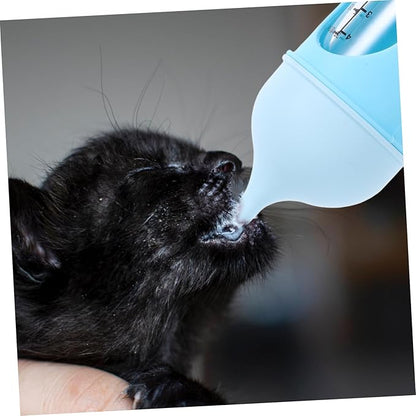 SUPVOX Pet Nursing Bottle Safe Kitten Puppy Feeding Bottle Scale Portable Mini Feeder for Newborns
