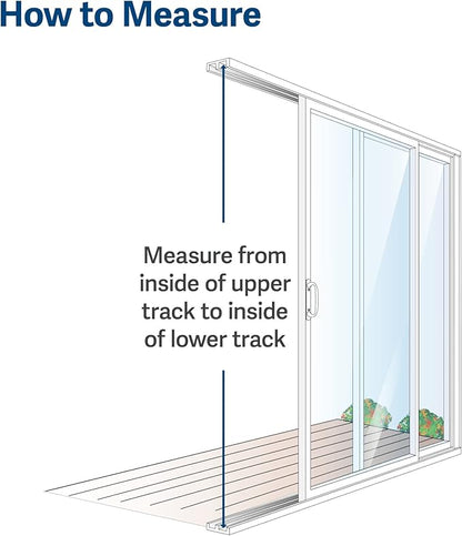 PetSafe Sliding Glass Pet Door - No-Cut DIY Install Doggy Door for Renters - Aluminum Frame - Adjustable Height 91 7/16" to 96" - Ideal for Large Dogs Up to 130 lb - White