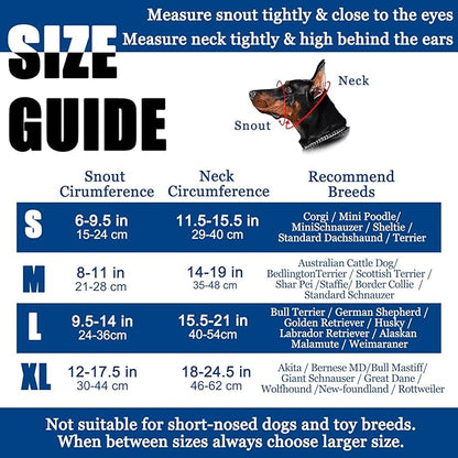 BARKLESS Reflective Head Collar, No Pull Collar for Small Medium Dogs, Anti-Pull Muzzle Leash for Puppy, Adjustable Soft Dog Halter, Nose Leash for Easy Control on Walks