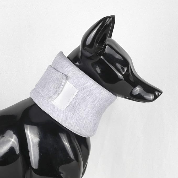 Haofy Dog Neck Support Collar Adjustable Prevent Licking Protective Pet Cervical Collar Neck Brace for Cats Post Surgery (L)
