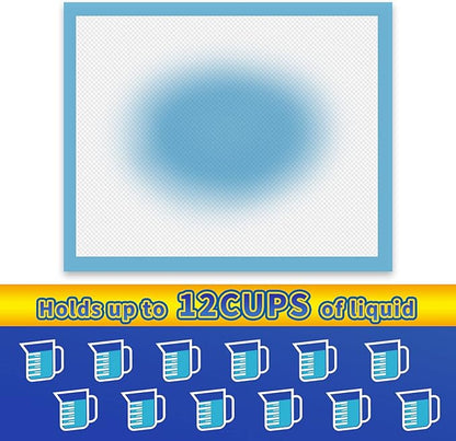 Dog Pee Pads Extra Large 80 Count, Thicken Dog Training Pads 30"x36", Puppy Pee Sheets XL for Indoor, Outdoor Use, Heavy Absorbent Disposable Underpads, Blue