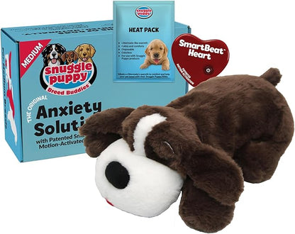 Snuggle Puppy Original Toys - Heartbeat Puppy for Dogs - Pet Anxiety Relief and Calming Aid - Comfort Dog Toys for Behavioral Training