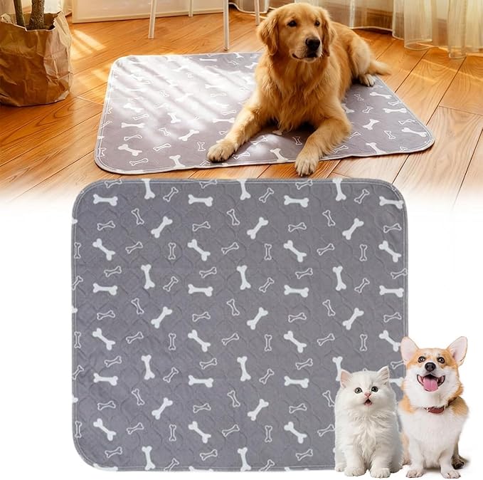 Puppy Pads with pheromones, 2026 Upgraded Washable Puppy Pads for Dogs & Cats, Pee Pad - Leak & Odor Waterproof, Non-Slip Base, Easy to Clean & Reusable (Grey, S: 15.7" × 23.6")
