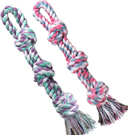 UPSKY Nearly Indestructible Dog Rope Toys for Medium to Large Breeds - Dental Cleaning, Aggressive Chewer, Tug & Teething Toy