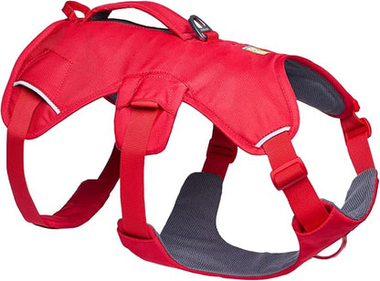 Ruffwear, Web Master, Multi-Use Support Dog Harness, Hiking and Trail Running, Service and Working, Everyday Wear, Red Canyon, X-Small