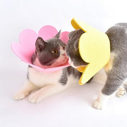 alfyng Elizabethan Dog Neck Collar Sunflower Shape Pet Protective Recovery Collar Comfy Soft Dog Cone for Dogs Cats After Surgery Pet Recovery Collar Cone for Small Dogs Or Cats (M)