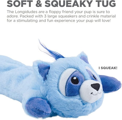 Outward Hound Longidudes Raccoon Plush & Squeaky Dog Tug Toy