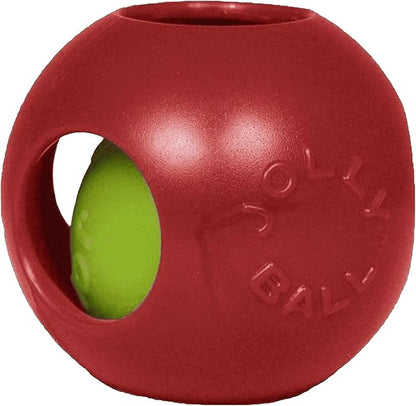 Jolly Pets Teaser Ball Dog Toy, Medium/6 Inches, Blue, Jolly Pets 6-Inch Teaser Ball, Blue
