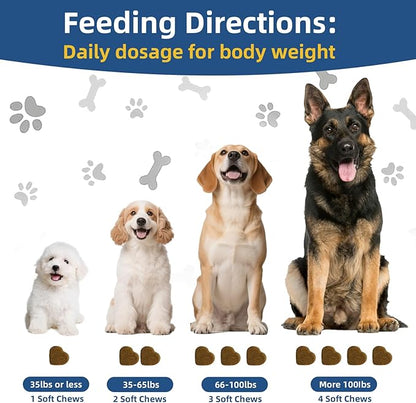 Dogs Allergy & Itch Relief Chews, Dog Probiotics for Skin & Immune Support Helps Relieve Itchy Skin & Ear, Dog Allergy Supplement for Paw Licking, Itching Skin Relief with Colostrum, Fish Oil (Tan)