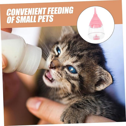 Mipcase Kitten Puppy Nursing Bottle Pet Feeder Silicone Milk Feeder Design Auto-Stop Cap