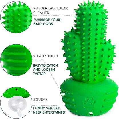 Pamlulu Dog Chew Toys Dog Toothbrush Stick Teeth Cleaning Brush Dental for Medium Large Dog, Puppy Christmas,Easter Birthday Gifts,Outdoor Squeaky Toys for Aggressive Chewers Tough Toys Interactive