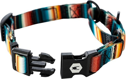 Wolfgang Heavy Duty Martingale Dog Collar with Quick Release Nylon Buckle for Walking & Training, LostArt Print, Small