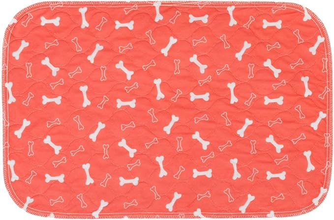 Pet Pee Pad,Pee Pads for Dogs with Pheromones,Washable Reusable Puppy Training Pads with 4-Layer Leak Protection,Easy to Clean,Odor Control, and Non-Slip Base (Red)
