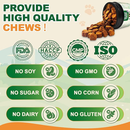 200 Chew No Poo Chews for Dogs-Coprophagia Stool Eating Deterrent-Stop Eating Poop for Canine- Dogs Poop Eat Deterrent Supplement with Probiotics&Digestive Enzymes Breath Aid Support-Chicken