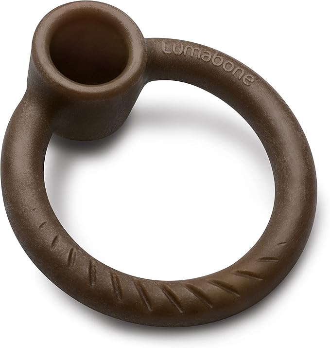 Lumabone Ring Stuffer Durable Chew Toy for Aggressive Chewers, Real Beef, Made in USA, Large