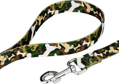 Country Brook Petz - Woodland Bone Camo Martingale Dog Collar and Leash - Camouflage Collection Featuring Rugged Designs (5/8 Inch, Small)