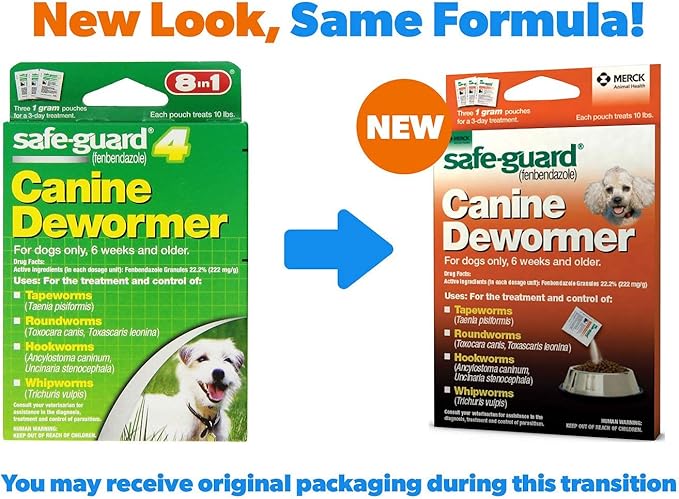 8 in 1 Safe-Guard 4 Dewormer for Small Dogs