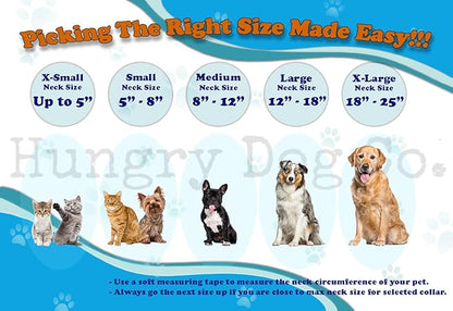 Hungry Dog Co.- Premium Inflatable Dog Collar for Dogs and Cats - Helps in Pet Recovery - Comfortable and Safe for Your Pet - Soft E-Collar – Pink, Small (5”- 8” Neck)